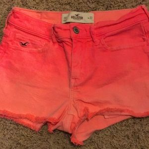 Hollister Shorts - Ombre Hot Pink cut offs